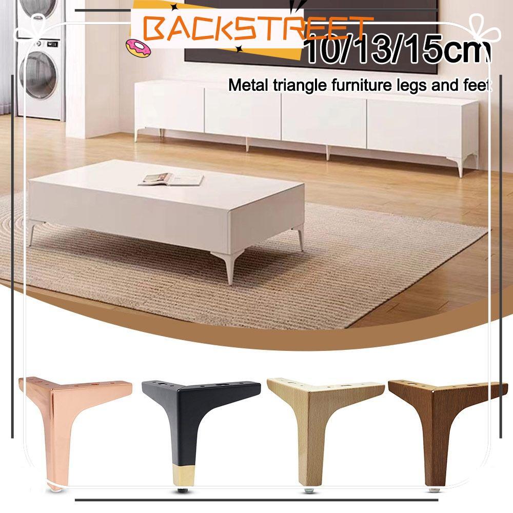 BACKSTAGE Furniture Legs, Replacement Wear-resistant Cabinet ขา, Modern Anti Scratch Metal Triangle 
