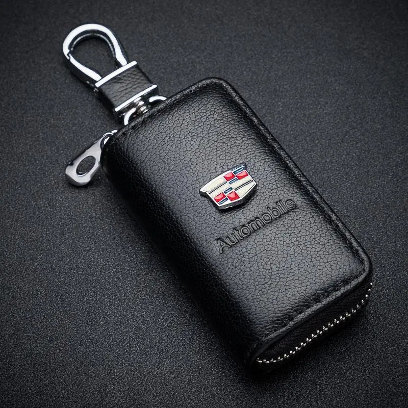 กระเป๋าใส่กุญแจโลโก้รถ Cadillac เคสกุญแจมัลติฟังก์ชั่นสําหรับ Cadillac
