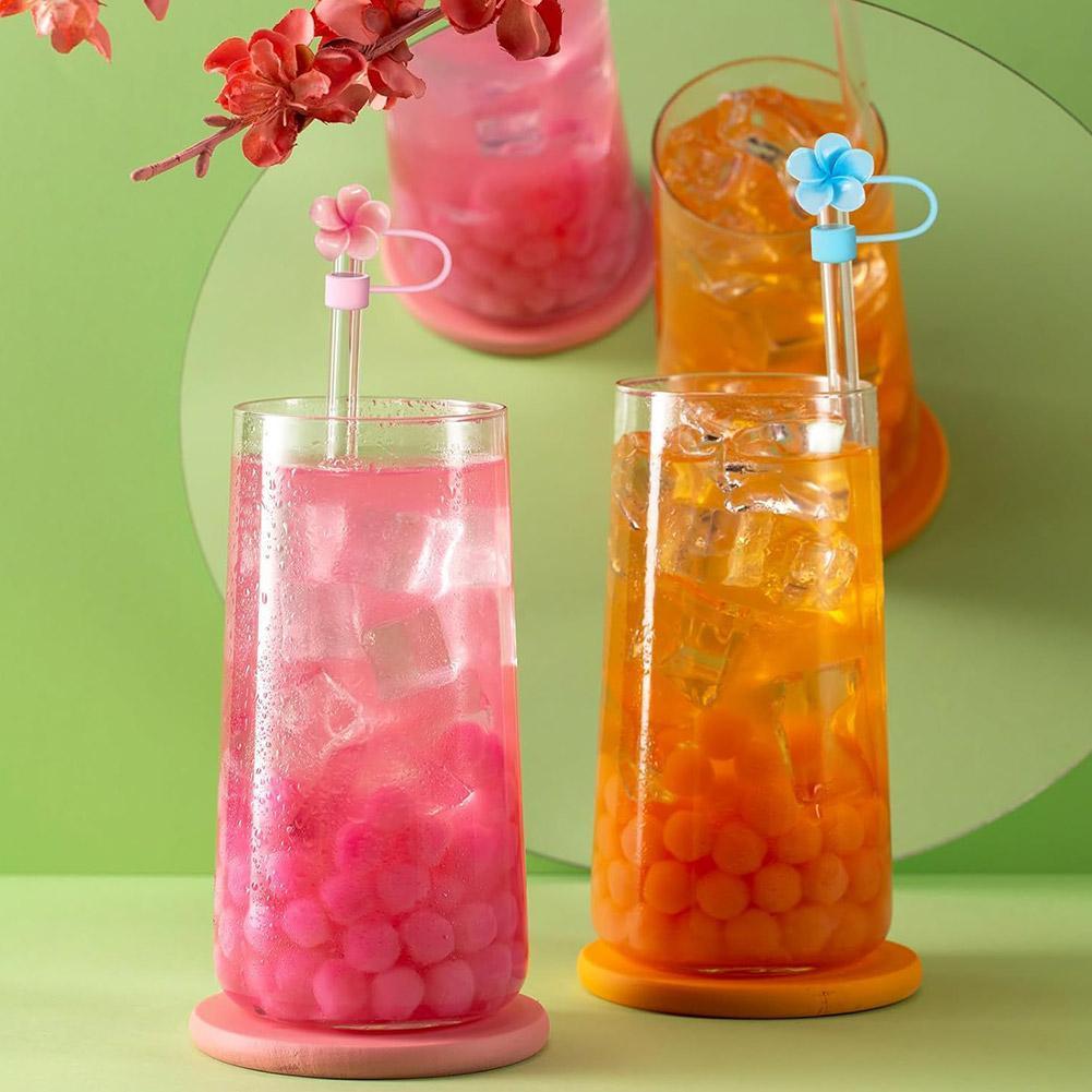 ฟางครอบคลุมหมวกเข้ากันได้น่ารักดอกไม้ฟาง Toppers หมวกนํามาใช้ใหม่ฝุ่นฟาง N1e3