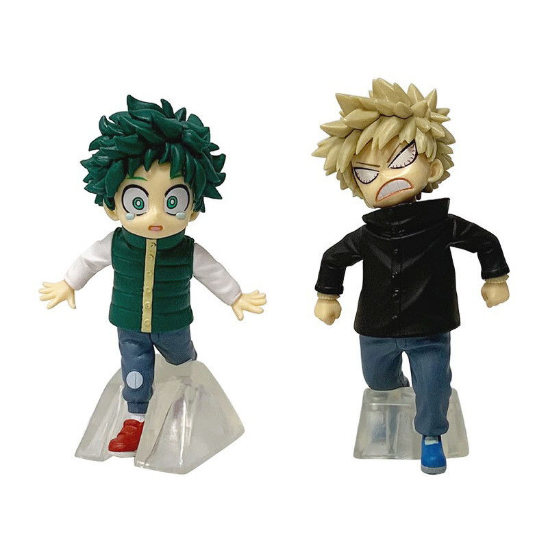 1 ชิ้น 12 ซม.ญี่ปุ่นอะนิเมะ My Hero Academia รูปในวัยเด็ก Midoriya Izuku Bakugou Katsuki รุ่น Q รูปปั้น PVC Action Figures ตุ๊กตาของเล่น
