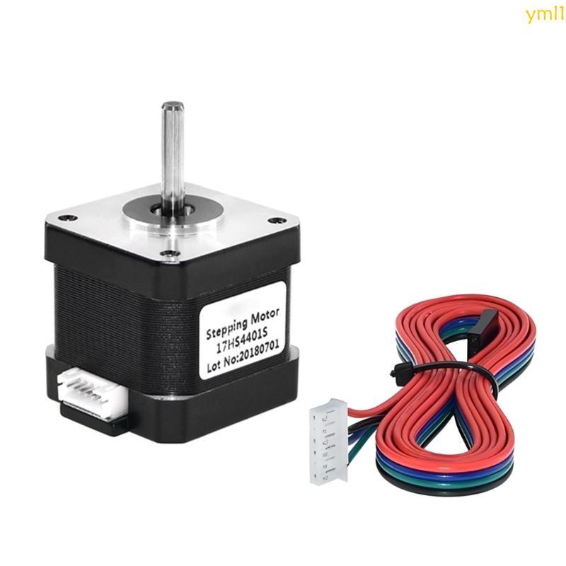 Yml1 4 ตะกั่ว Nema17 Stepper มอเตอร์ Nema17 มอเตอร์ 4 3V 48kW 800RPM 17HS4401S มอเตอร์สําหรับ 3D เคร