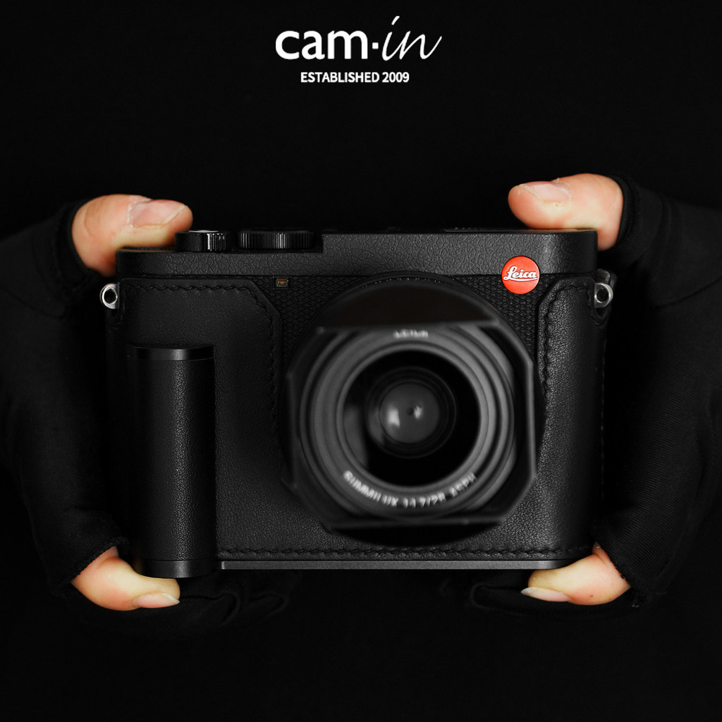 Cam · ในซองหนังกล้อง Leica Q3 Leica Q343 Retro เคสป้องกันฐานกรณี swift ครึ่งกรณี