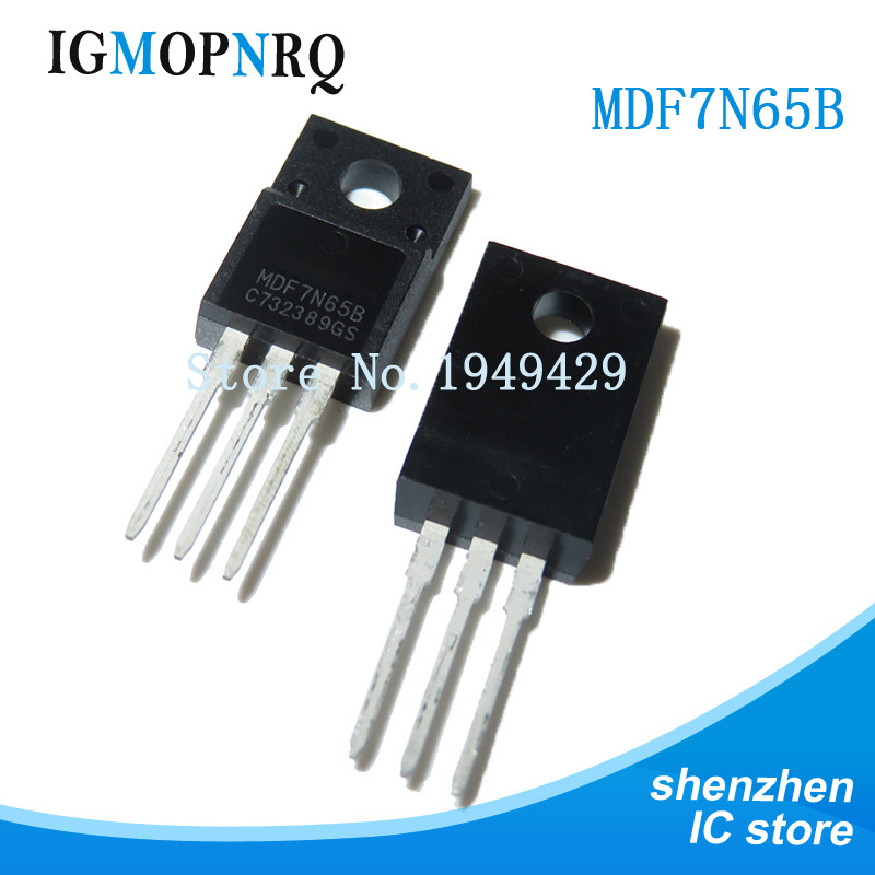 10PCS MDF7N65B MDF4N60 TO-220F MDF4N65B MDF9N50 MDF10N65B MDF11N60 MDF11N65B ทรานซิสเตอร์ 13N65B 7N6