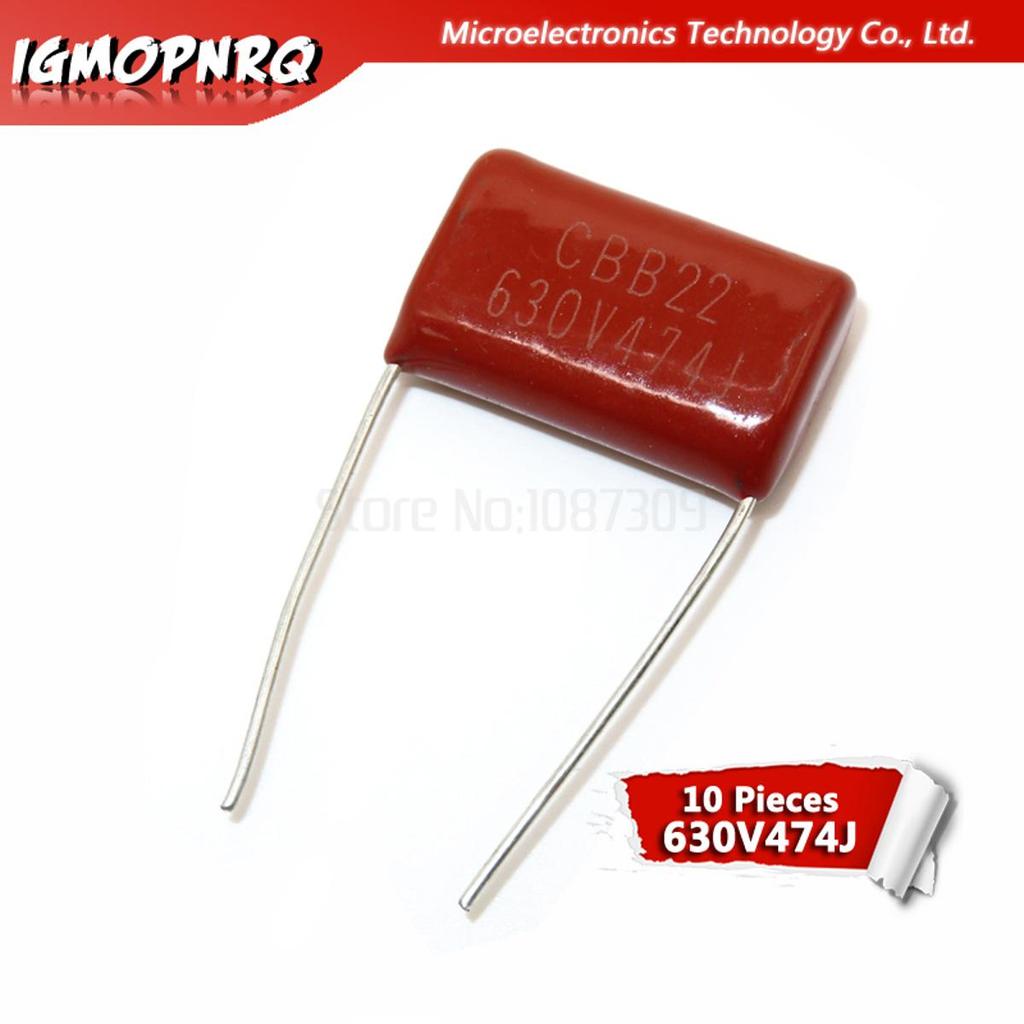 10PCS 630V474J 0.47UF 470NF Pitch 20MM 630V 474 igmopnrq CBB ตัวเก็บประจุฟิล์มโพรพิลีนใหม่