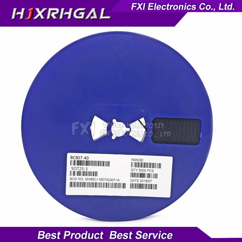 3000 ชิ้น BC807-40 BC807 SOT23-3 SOT PNP ทรานซิสเตอร์วัตถุประสงค์ทั่วไป