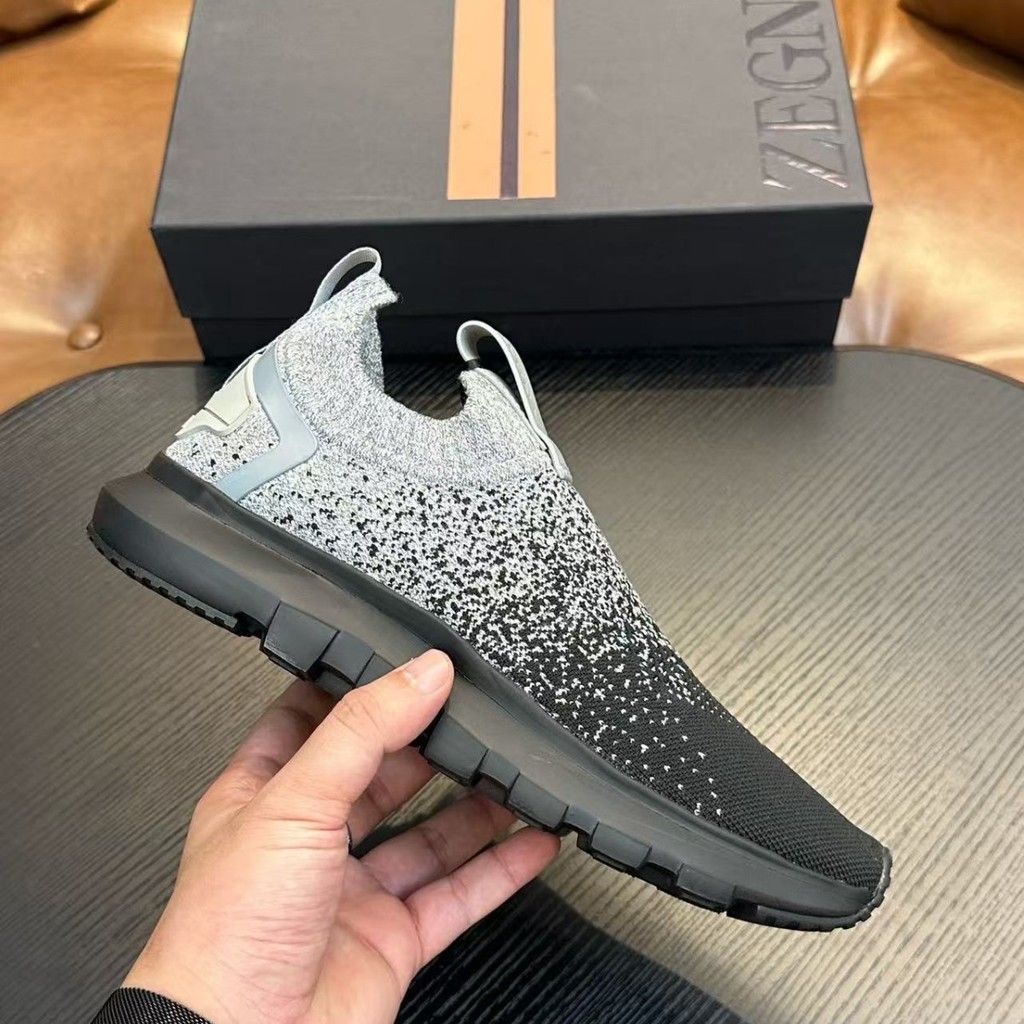 K9J9 Zeg Jenny's Home 24Men's fly-knit breathable shoes, lightweight casual sports shoes, men's fash