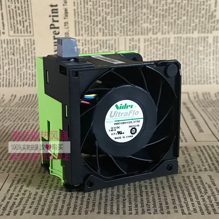 NIDEC V60E12BS1CD3-07T02 12V 74-12997-01 พัดลมเซิร์ฟเวอร์ 4Z24G 2A