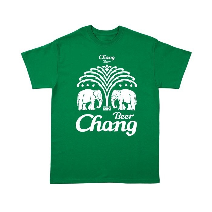 CHANG BEER CRAFT COTTON 100% SIZE M - 3XL เสื้อยืด เบียร์ ช้าง ใส่ได้ ทั้ง ชาย หญิง ผ้าบาง ใส่สบาย ไม่หด ไม่ย้วยS-5XL