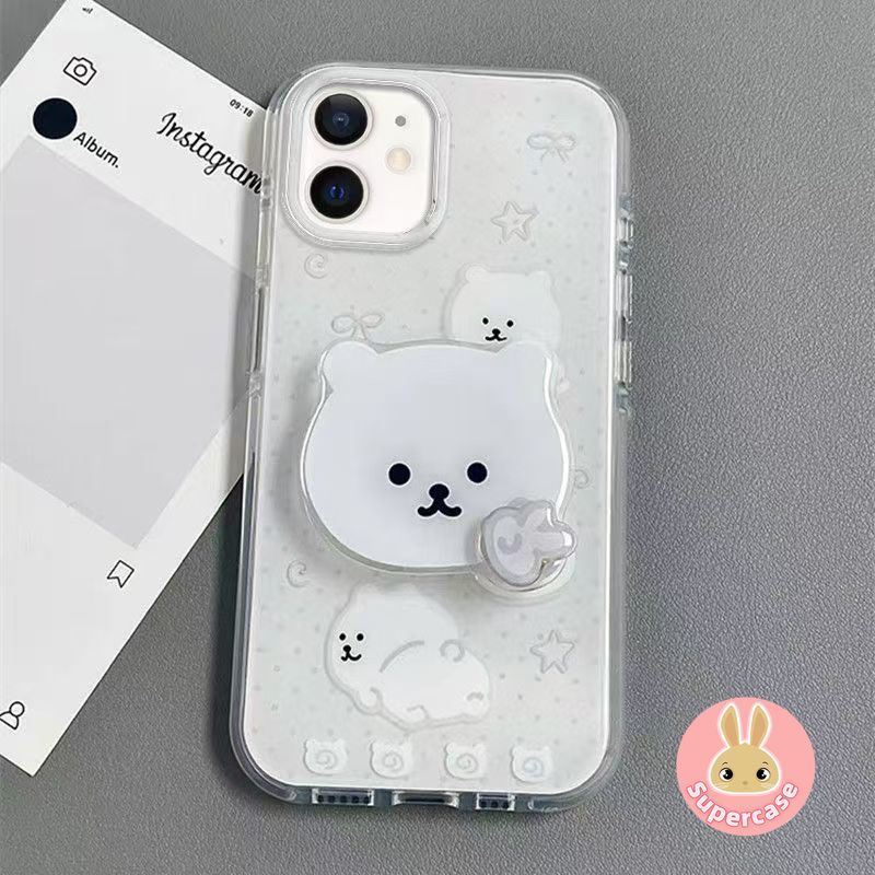 น่ารักตลกหมีเคสโทรศัพท์สําหรับ iQOO 13 12 11 11S 7 Neo 10R Neo10 Neo9 Neo8 Pro Neo7 Neo6 Neo5 SE Neo