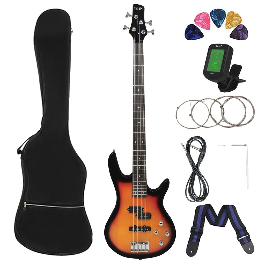 Ib Four bass ชุดเบสไฟฟ้า Introductory Bass String Rock Bass เริ่มต้นกีตาร์แสดง 4 String ไฟฟ้า IYFH