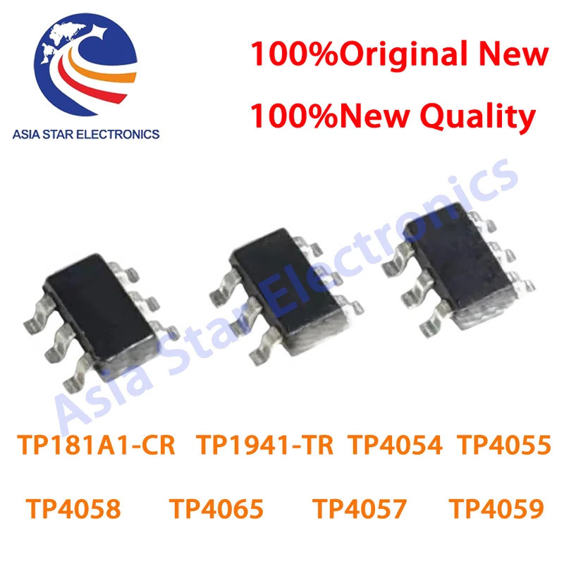 5PCS TP181A1-CR TP1941-TR TP4054 TP4055 TP4058 TP4065 TP4057 TP4059 4054 4055 4058 4065 4057 4059 19