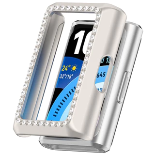 PC Hard Edge เพชร Encrusted สําหรับ Huawei band 11 11Prro 10 9 8 สมาร์ทสําหรับ Huawei band 11/11 Pro/10/9/8 band อุปกรณ์เสริม