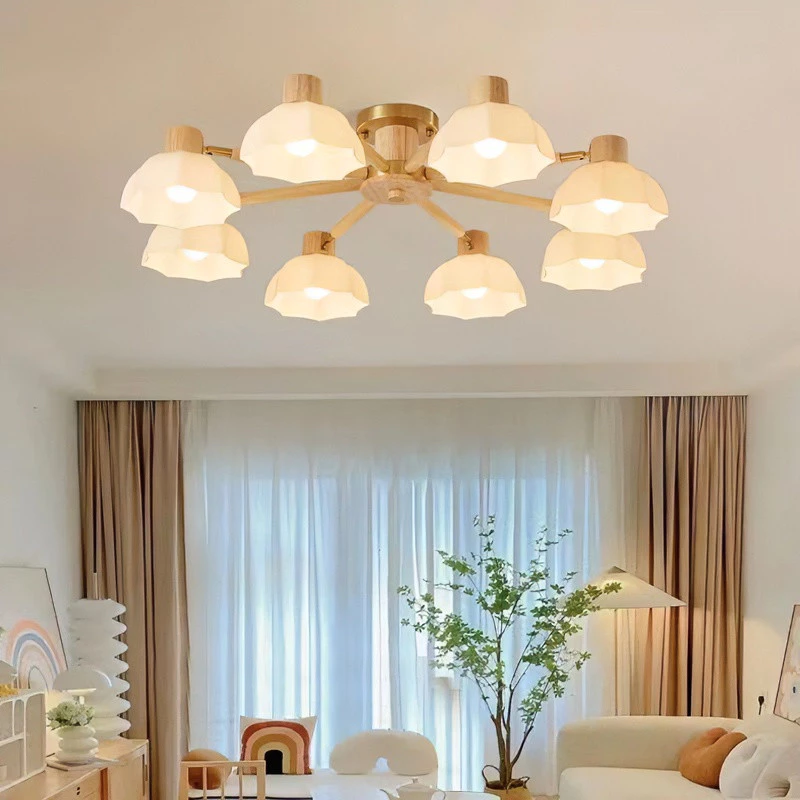 โคมไฟระย้าห้องนั่งเล่น สไตล์นอร์ดิก มินิมอล โคมไฟห้อยโต๊ะอาหาร LED สําหรับตกแต่งห้องนอน