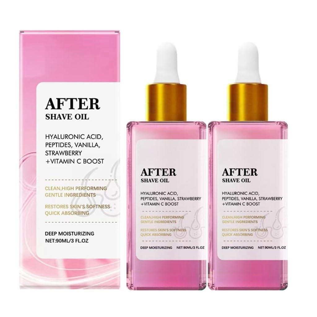 Strawberry Vanilla After Shave Oil for Women - Soft After Shave, Smooth Skin Care, ป้องกันขนคุด & Dr