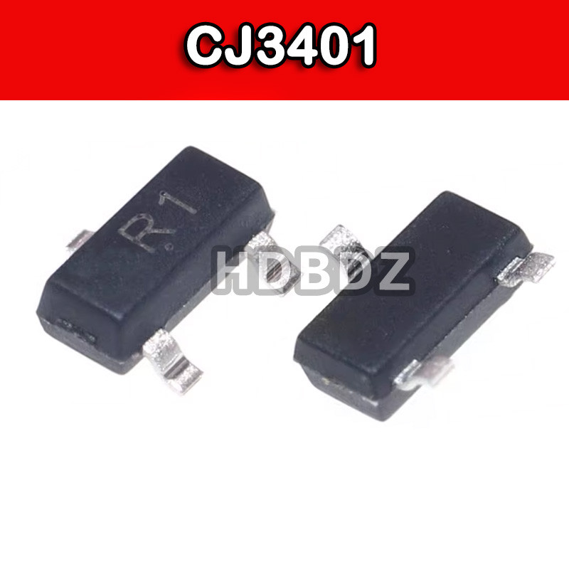 20~50PCS CJ3401 R1 SOT-23 P  -30V/-4.2A  MOSFET Field Effect Tube IC SMD