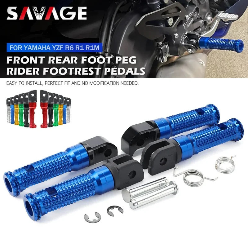 SA สําหรับ YAMAHA YZF R6 R1/S/M หมุดเท้าด้านหน้า YZF-R1 R1S R1M YZF-R6 R6S รถจักรยานยนต์เหยียบผู้โดย