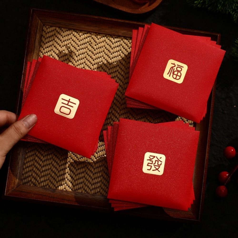 ไดก้า 6ชิ้น2026ม้าปีซองจดหมายสีแดง,ปั๊มร้อนสไตล์จีนซองจดหมายสีแดงเงินปีใหม่,เทศกาลความจุขนาดใหญ่ ขless คํากระดาษเทศกาลฤดูใบไม้ผลิซองจดหมายพรรคของขวัญ - รูปที่ 5