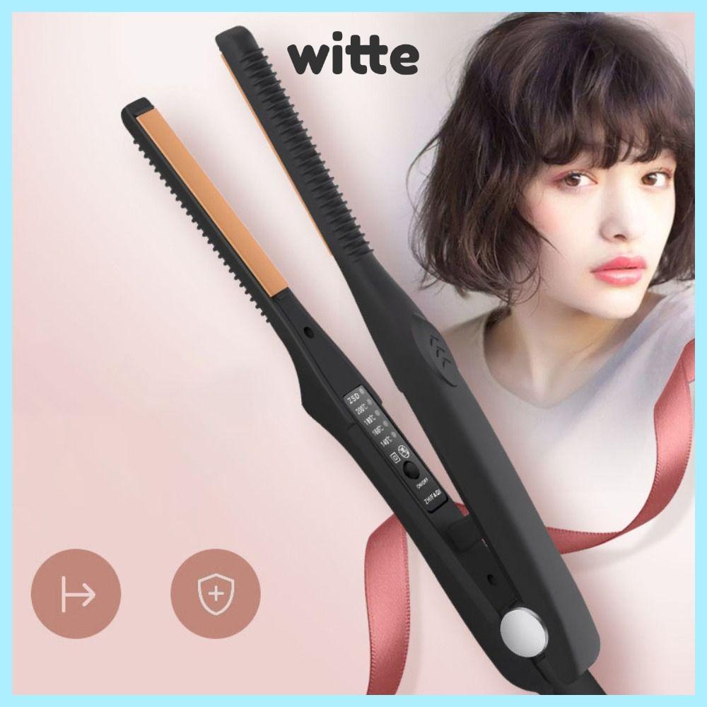 Witte 2 in 1 เครื่องหนีบผมไฟฟ้า ขนาดเล็ก แบบพกพา ไม่เจ็บผม สําหรับผู้หญิง และผู้ชาย
