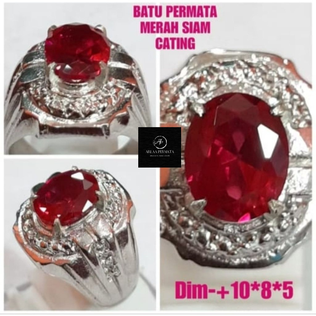 แหวนตัดพลอย Siem bangkok เนื้ออัลปาก้า