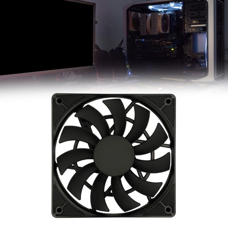 NAMA MF12015 2500RPM พัดลมระบายความร้อนสําหรับหลายแชสซีประกอบง่ายสําหรับผู้ที่ชื่นชอบและอัพเกรดฮาร์ด