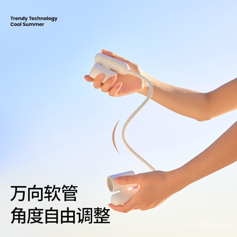 พัดลมพัดลมขนาดเล็กความเร็วสูงห้อยคอเต้าเสียบอากาศแบบพกพากลางแจ้งรูปแบบใหม่ปรับข้ามพรมแดน25ปี 1OTG