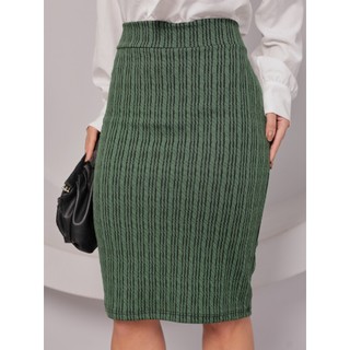 Saia Social Lápis Secretaria Executiva Midi Moda Evangélica Feminina