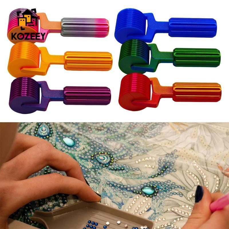 [KOZEEY] Ergonomic Diamond Painting Roller สะดวกกดเครื่องมือสําหรับ DIY Art ลูกปัดผ้าใบอุปกรณ์