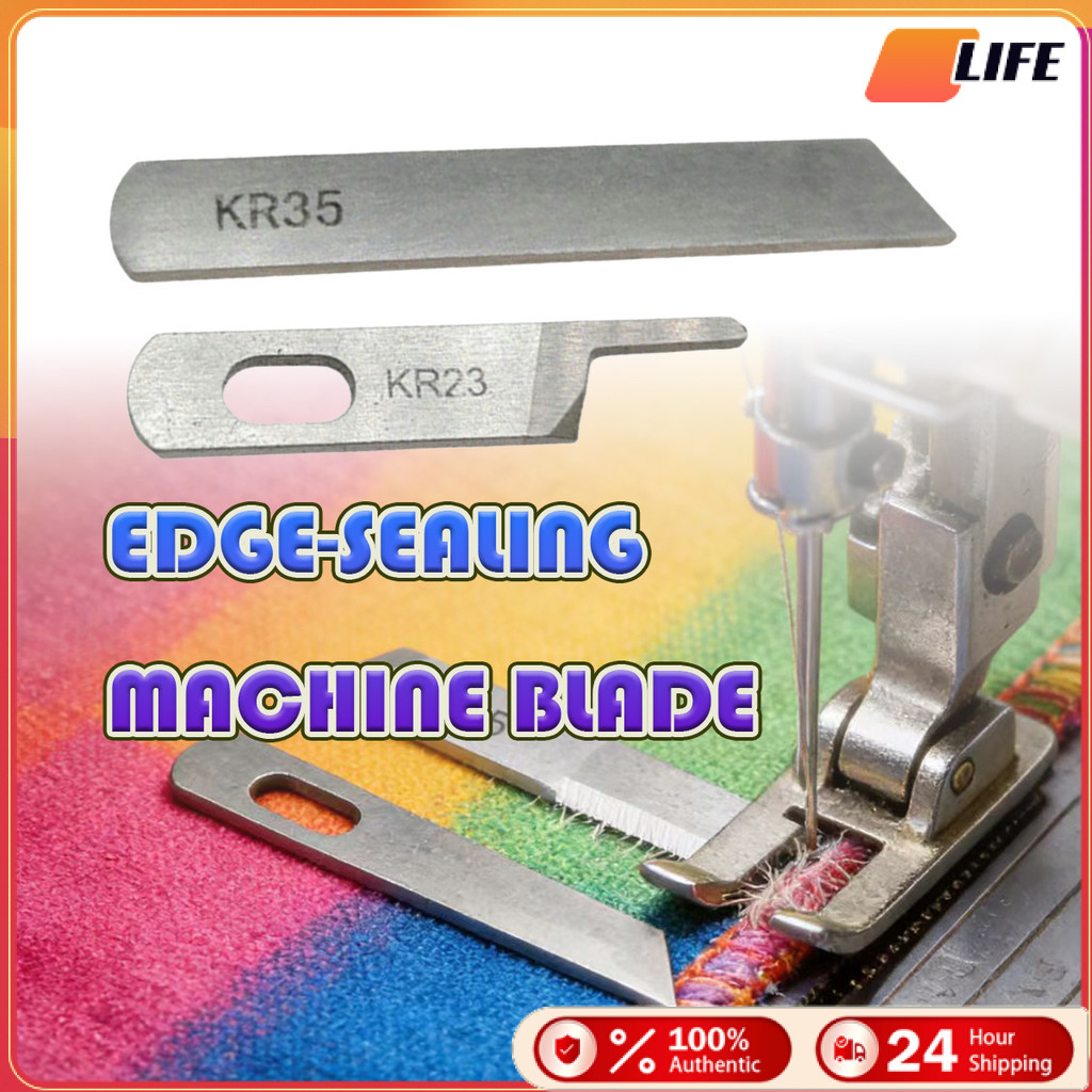 เก็บปลายทาง！ใบมีดจักรโพ้ง สำหรับเครื่อง747 ใบมีดบนKR23 ใบมีดล่างKR35 อุตสาหกรรม 4เส้น อุปกรณ์เสริมแบ