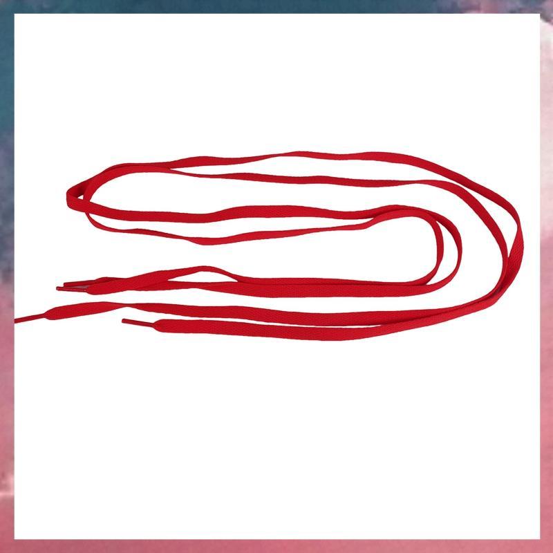 Flat Shoe Laces Bootlaces Trainers Skate เชือกผูกรองเท้าที่แข็งแกร่งสีแดง