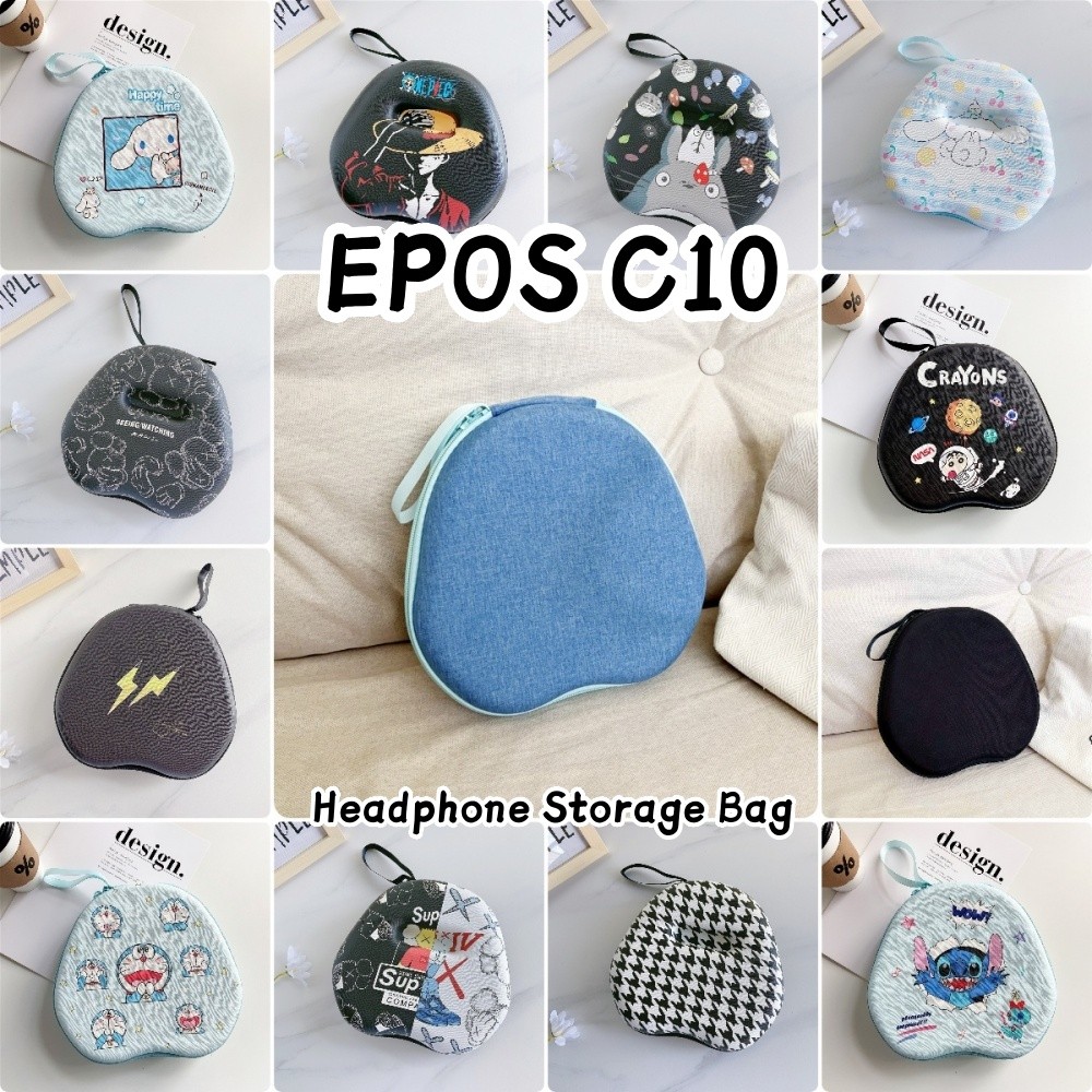 In StockFor EPOS C10 เคสหูฟังการ์ตูนเรียบง่ายหูฟังกระเป๋าเก็บชุดหูฟังปลอกกล่อง