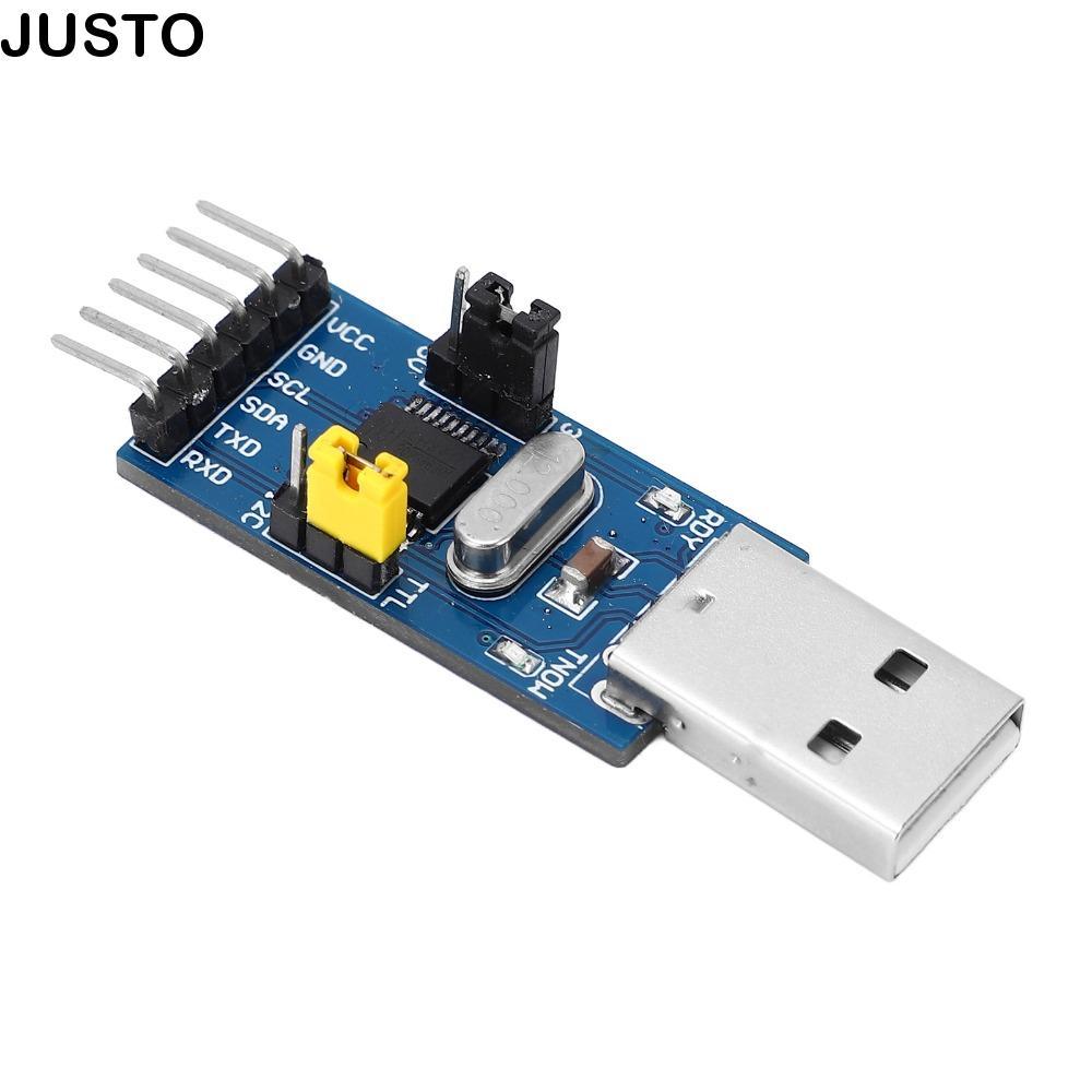 JUSTO USB to UART Converter อะแดปเตอร์โมดูล, USB to TTL CH341T Serial Download อะแดปเตอร์,โมดูล 2 in