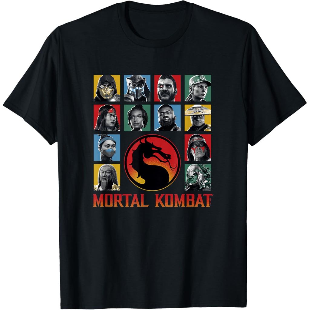 Mortal Kombat Classic Main Fighters ตัวละคร Group Shot V3 เสื้อยืด