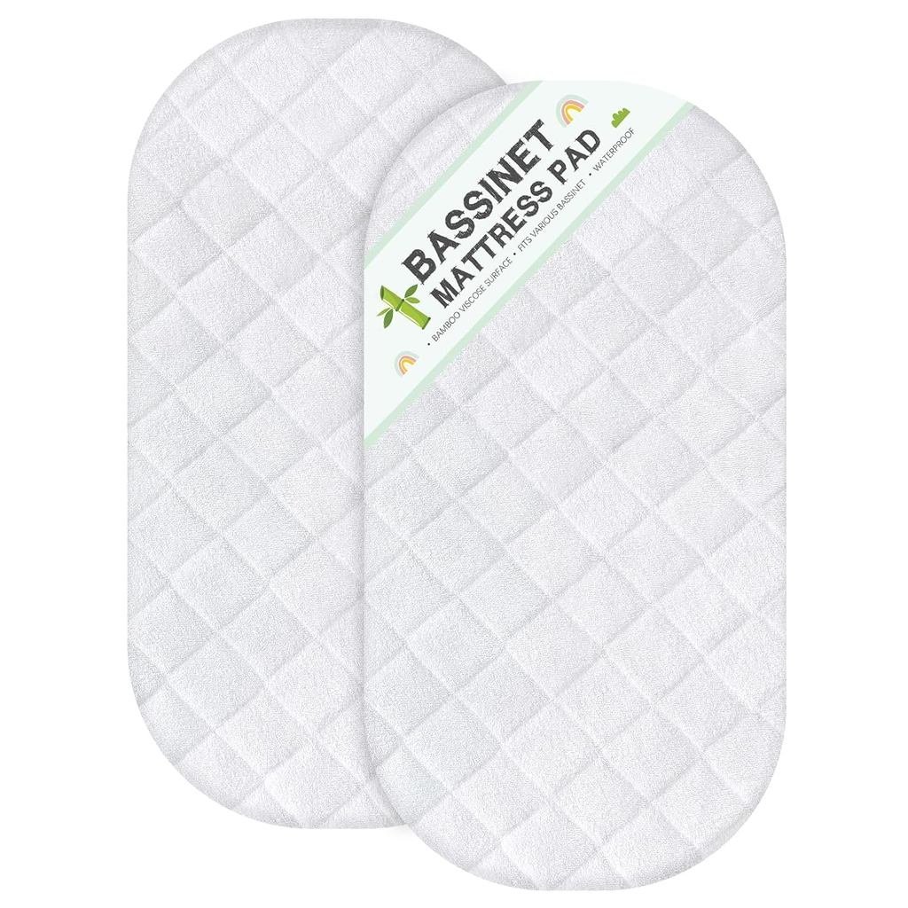 Bassinet ผ้ารองกันเปื้อนที่นอนเหมาะกับ 18" x 28" Munchkin Brica, 4moms Mamaroo และ Pamo Babe เปลพกพา