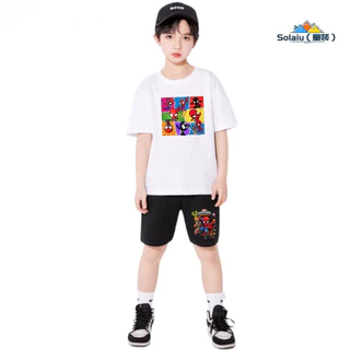 【จัดส่งไทย】2ชิ้น BOBชุดสูทเด็ก เสื้อยืดแขนสั้น + กางเกงขาสั้น สองชิ้น