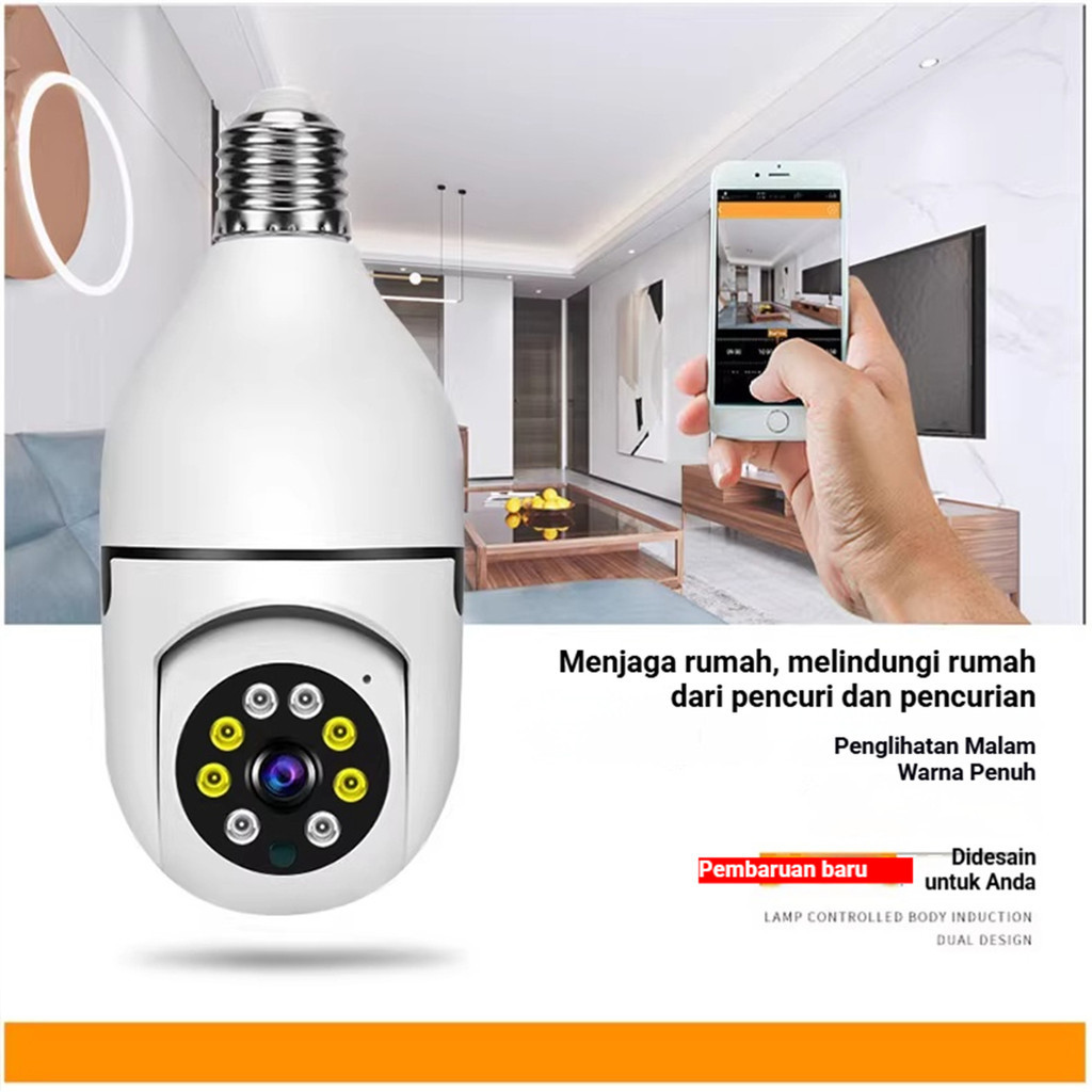 SGK กล้องวงจรปิด Wifi E27 V380 1080P หลอดไฟสีดํารุ่นกล้อง IP การเฝ้าระวังหลอดไฟความปลอดภัย E27 ซ็อกเ