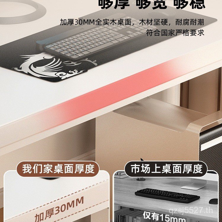 ยกนักเรียนครัวเรือนโต๊ะโต๊ะทํางานโต๊ะคอมพิวเตอร์ศึกษาห้องนอนการจัดเก็บโต๊ะเรียนโต๊ะไม้เนื้อแข็งเด็ก 