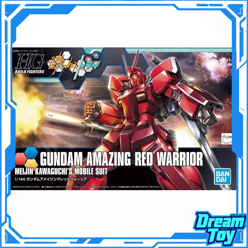 Bandai HG Gundam Amazing Red Warrior – สเกล 1/144 | กันดั้มสร้างนักสู้ | ชุดโมเดลก่อให้เกิดของ Meiji