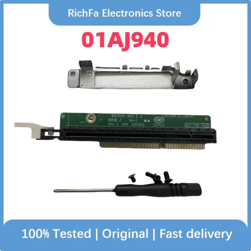 สําหรับ Lenovo ThinkCentre M920x m720q ThinkStation P330 PCIE16 Riser การ์ด 01AJ940 ทดสอบ 100% Fast 
