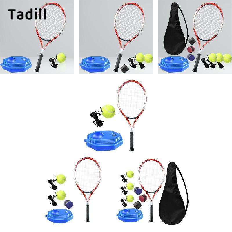Tadill เทรนเนอร์เทนนิส Rebound Ball Solo การฝึกอบรมแบบพกพากลางแจ้งในร่มกลางแจ้งพร้อม String สําหรับเด็กผู้ใหญ่ Professional Rebuttal Ball เทนนิส