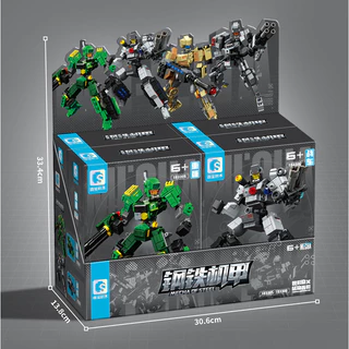 [พร้อมส่ง] Sembo Block บล็อคตัวต่อ หุ่นยนต์ Mecha Of Steel 2 In 1 ประกอบได้ 2 รูปแบบ ประกอบง่าย ฝึกสมาธิ