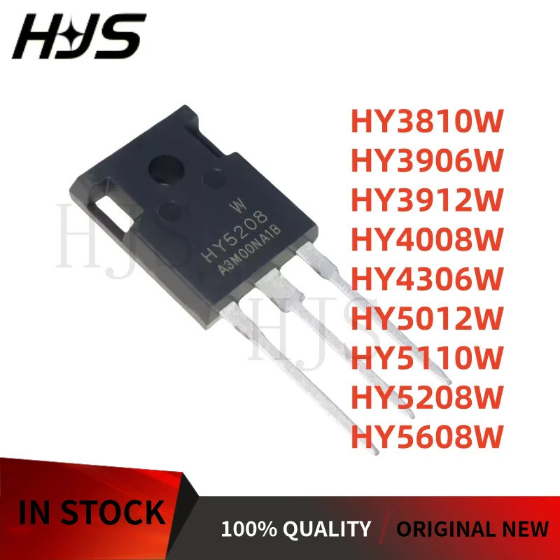 5PCS HY5208W HY4008W HY3912W HY5110W HY5608W HY3906W HY5012W HY4306W HY3810W TO-247 Field Effect ทรา