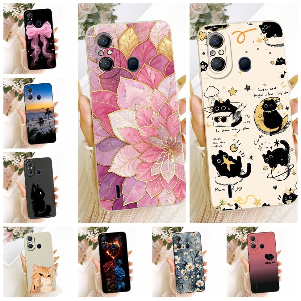 Casing ITEL A58 Cover ITEL A58 Pro Case Fashion Cartoon Cute Funny Painted Silicone Phone Case