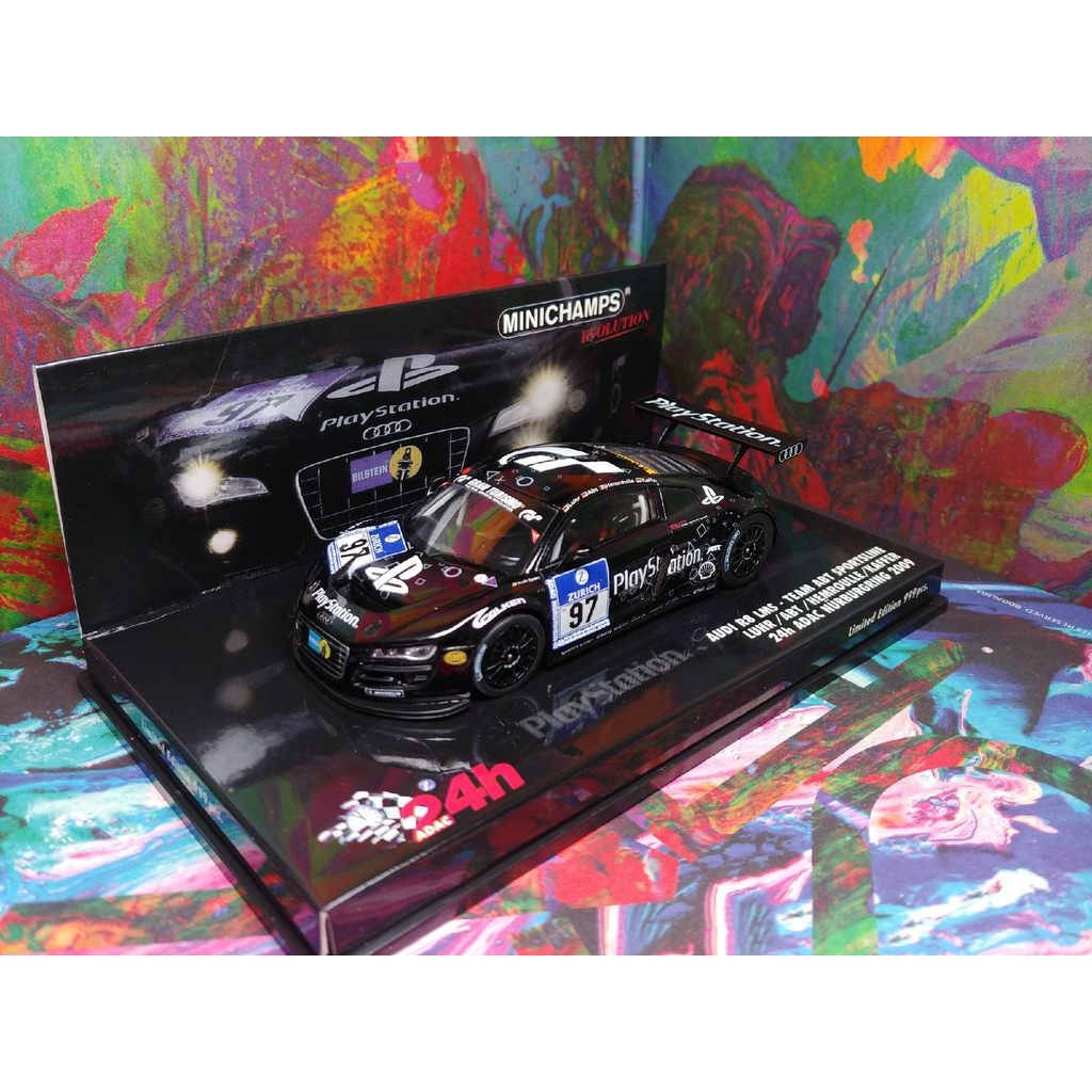 PlayStation Mini Cut Audi R8 LMS Newbergrin 24 ชั่วโมง Endurance Race 2009 The Second Group Champion