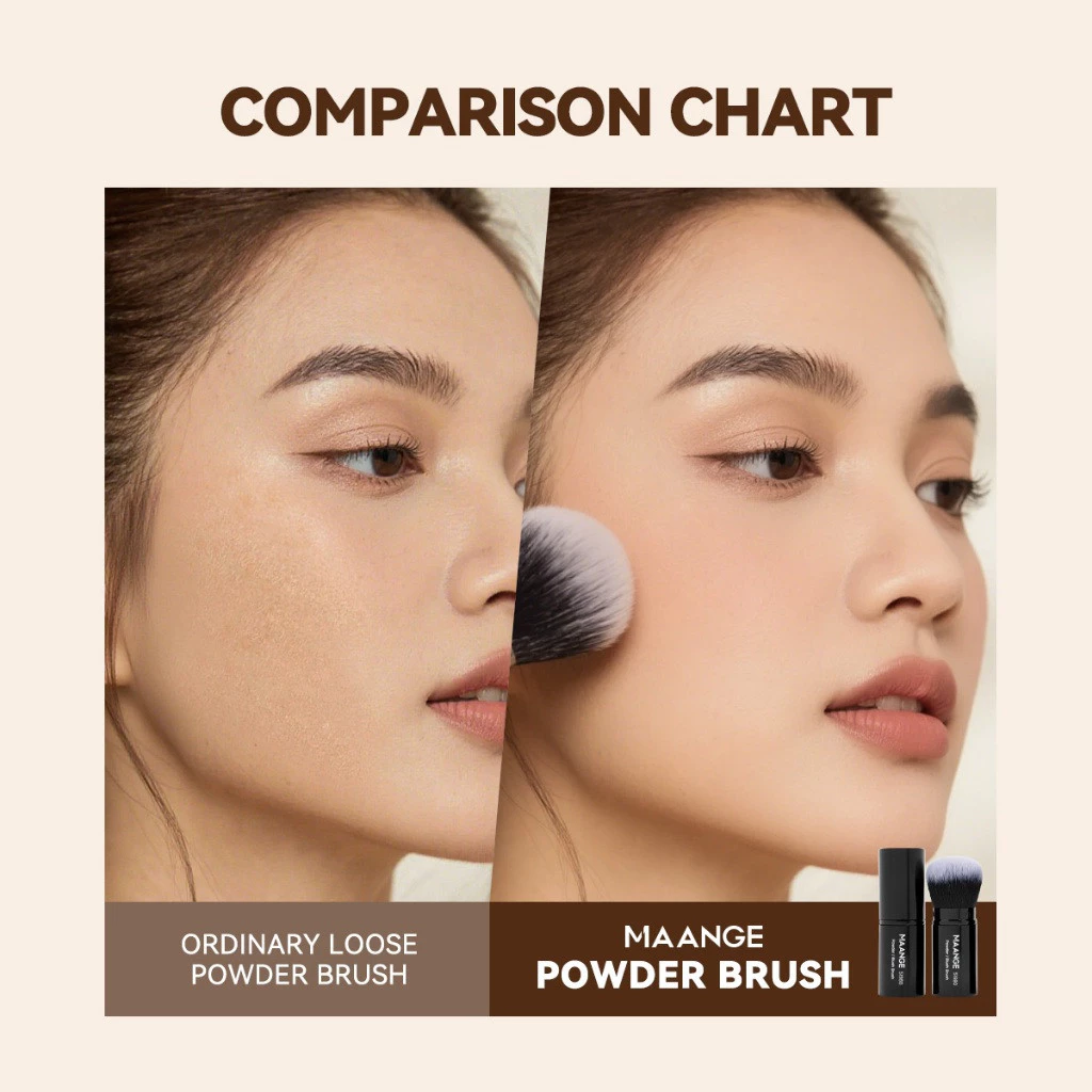MAANGE แปรงบลัชออนท่อยืดไสลด์ พกพา ขนนุ่ม เกลี่ยเนียน thumbnail 3