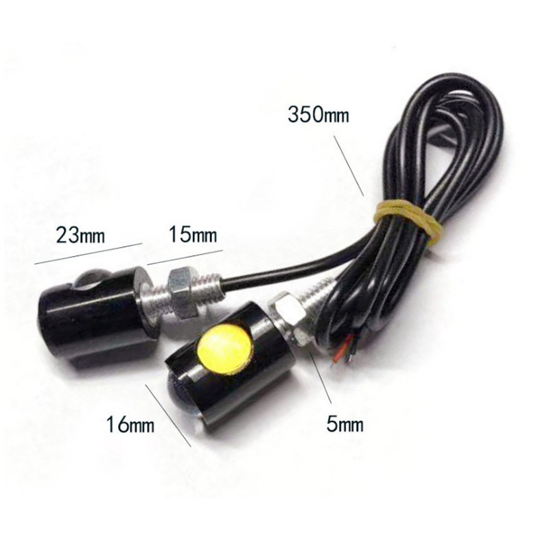 ไฟเลี้ยว LED 1 คู่ สัญญาณไฟเปลี่ยนทิศ 7 สีสว่าง สำหรับรถมอเตอร์ไซค์ รถยนต์