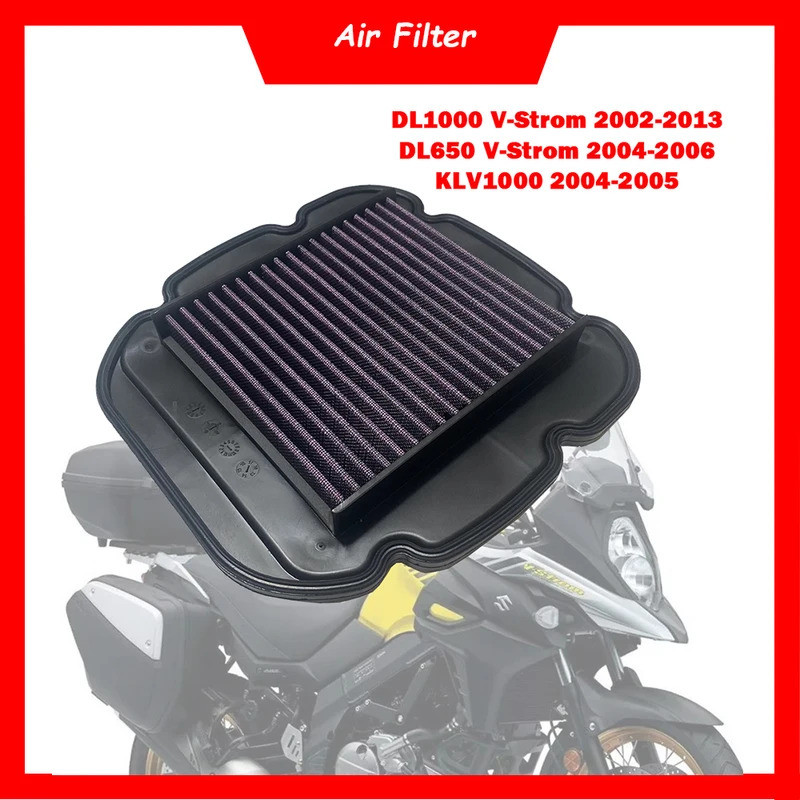 เครื่องยนต์รถจักรยานยนต์กรองอากาศทําความสะอาดไหลสูงเครื่องกรองอากาศสําหรับ Suzuki DL1000 DL650 DL 10
