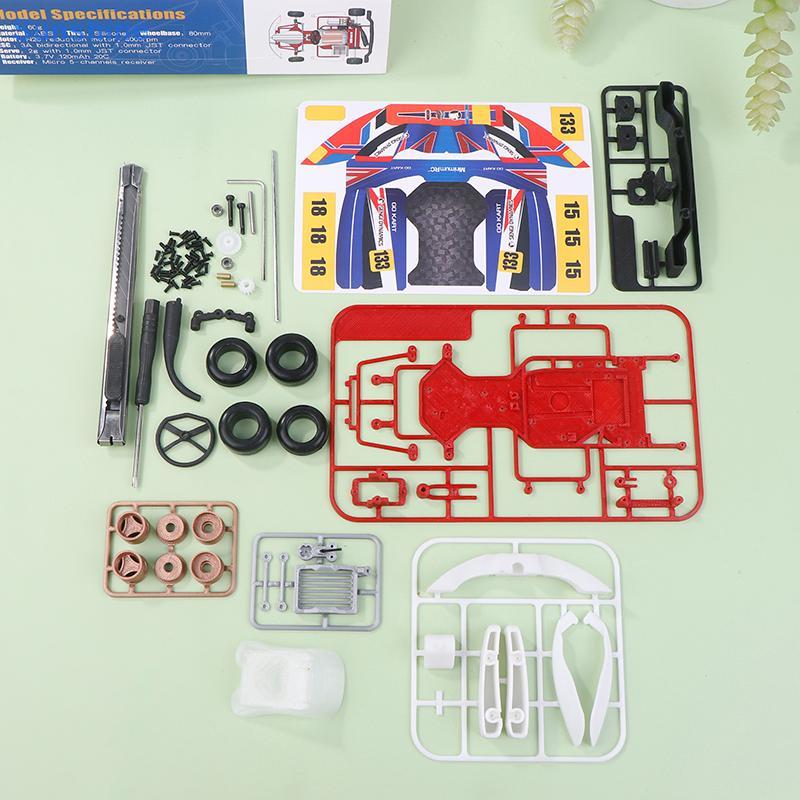 Sun RC Sengi Kart-80 Micro Scale RC Car Go Kart Kit PNP ประกอบแต่ RC แบตเตอรี่ RC รีโมทคอนโทรลจําลอง