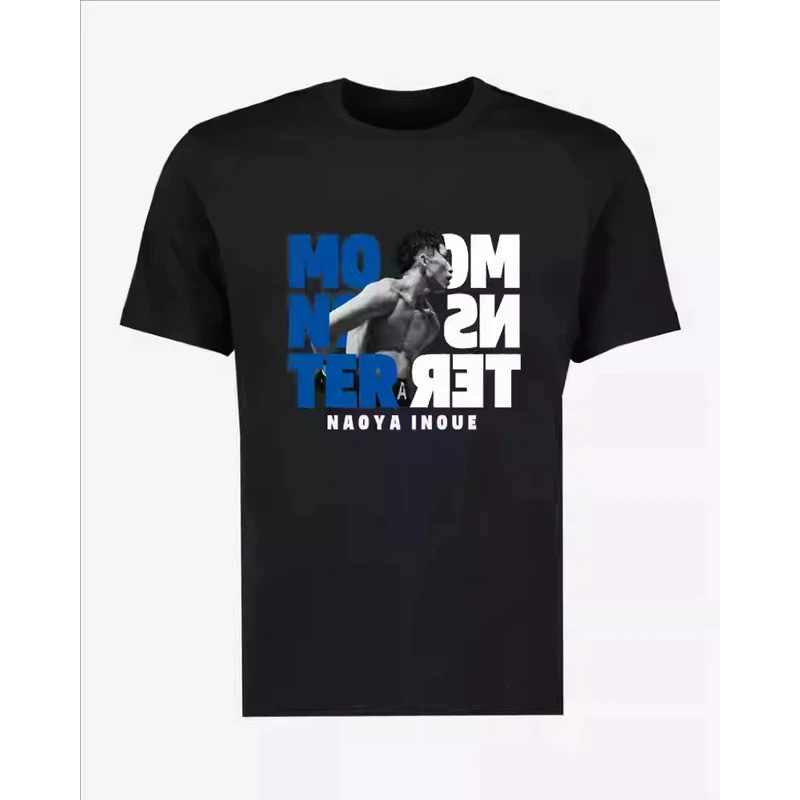 ใหม่ เสื้อยืด Inoue Naoya สำหรับผู้ชาย แชมป์มวย 7 พฤษภาคม รำลึกการต่อสู้ Fulton แขนสั้น ผ้าฝ้ายบริสุ