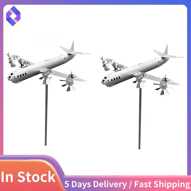 โลหะ Spinner เครื่องบิน Windmill Handmade Wind Spinner ลมประติมากรรมเครื่องบิน Wind Spinner สําหรับต