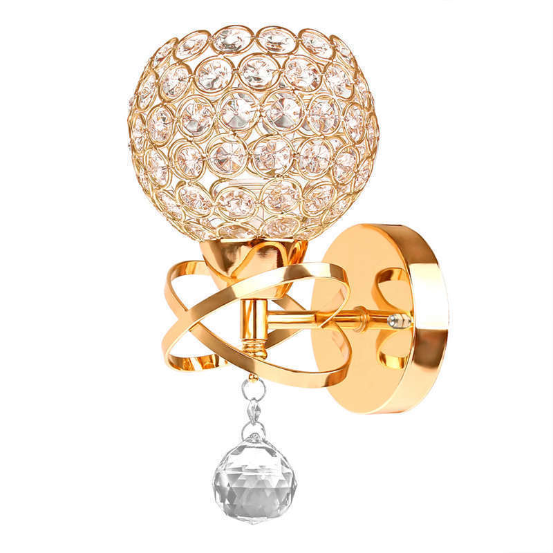 led Crystal Wall Lamp E14Modern Simple Fashion Bedroom Living Room Dining Room Bed Corridor Lighting